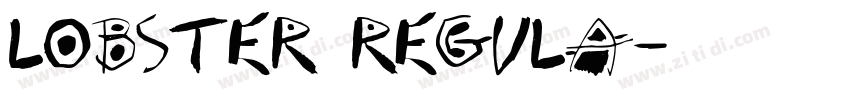 Lobster Regula字体转换